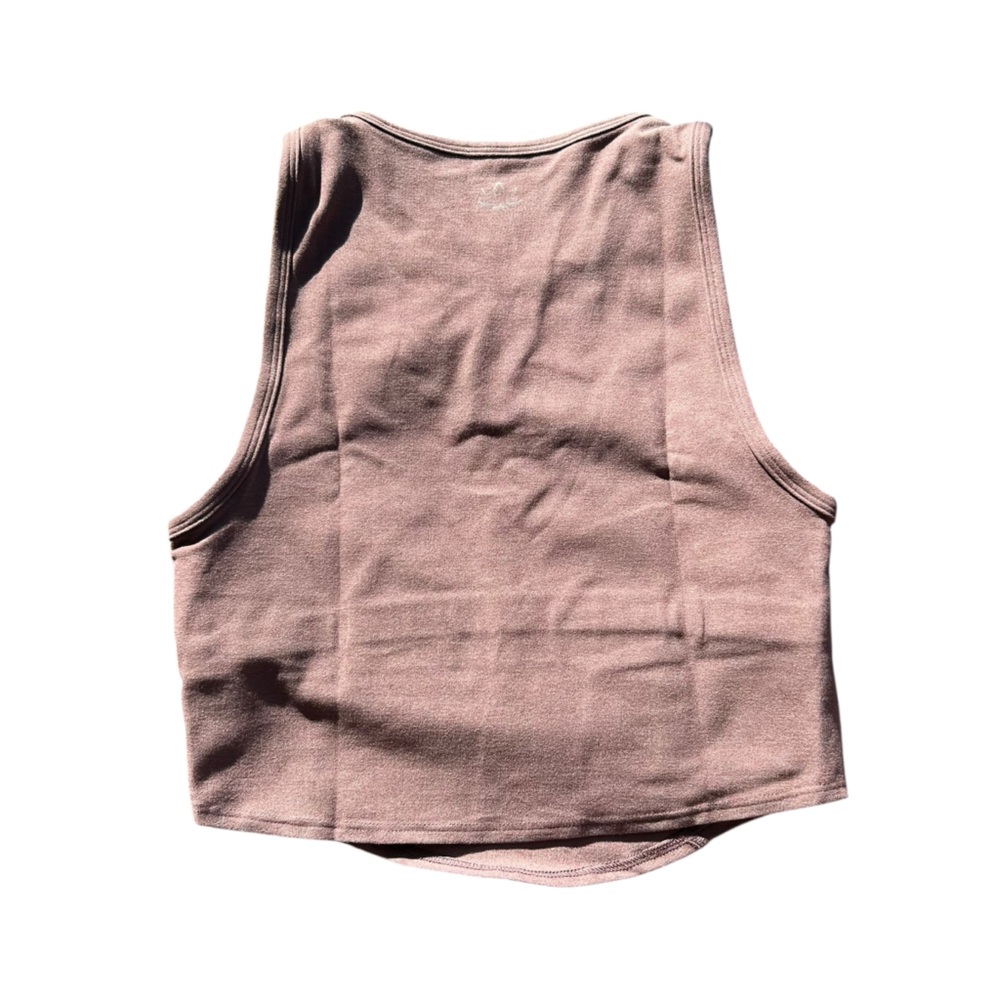 Beyond Yoga Crop Top in Truffle Brown NWT - Picture 7 of 9